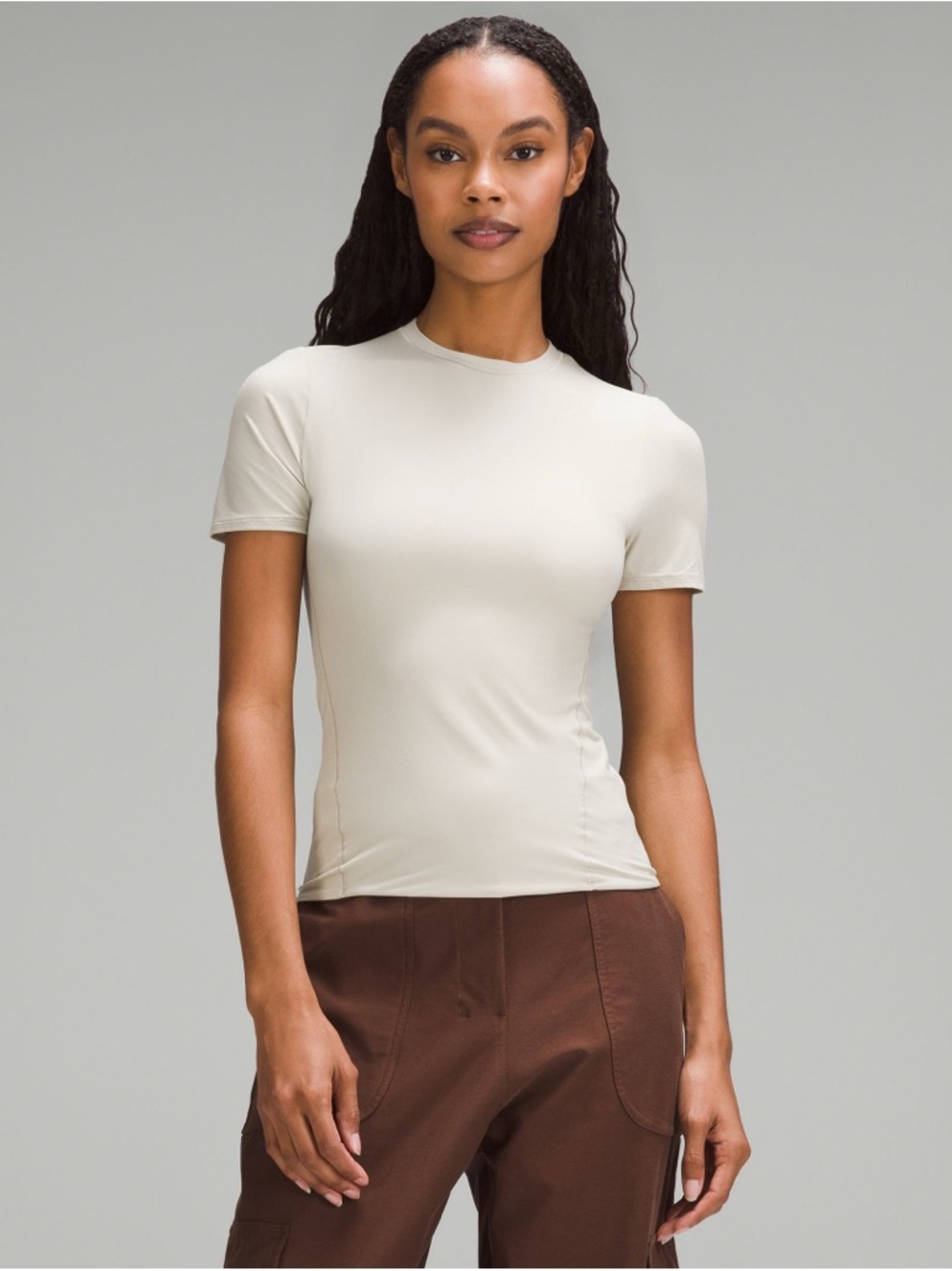 lululemon athletica Short Sleeve Crewneck Top - Cream